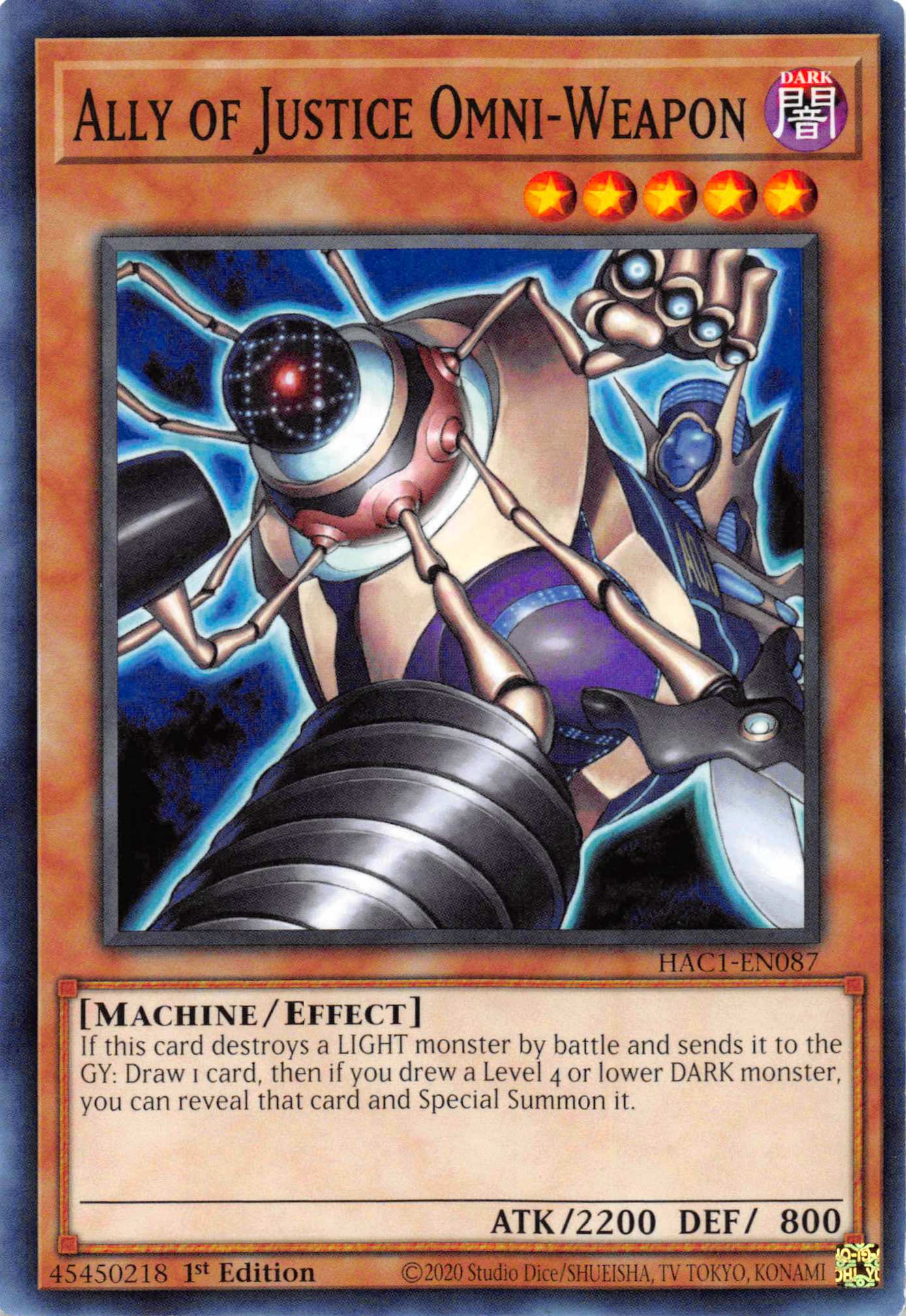 Ally of Justice Omni-Weapon [HAC1-EN087] Common | Card Merchant Takapuna