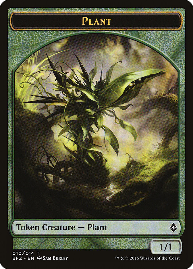 Plant Token [Battle for Zendikar Tokens] | Card Merchant Takapuna