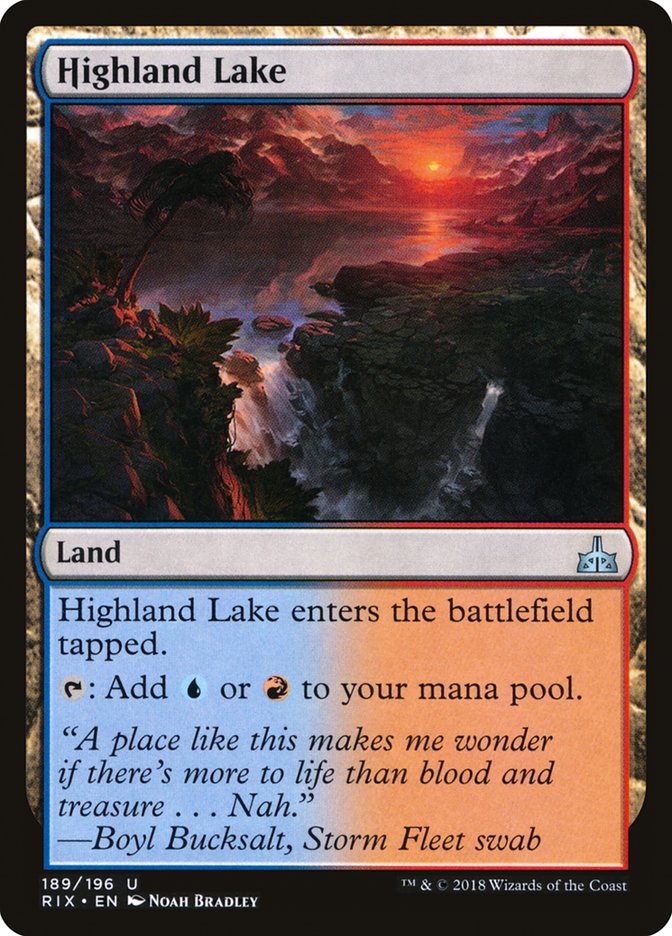 Highland Lake [Rivals of Ixalan] | Card Merchant Takapuna