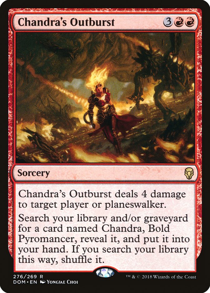 Chandra's Outburst [Dominaria] | Card Merchant Takapuna