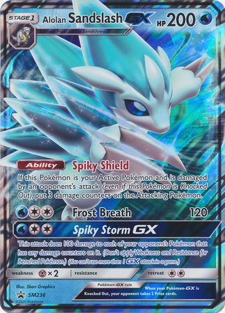 Alolan Sandslash GX (SM236) (Jumbo Card) [Sun & Moon: Black Star Promos] | Card Merchant Takapuna