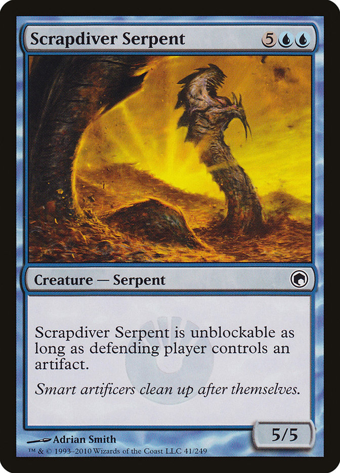 Scrapdiver Serpent [Scars of Mirrodin] | Card Merchant Takapuna