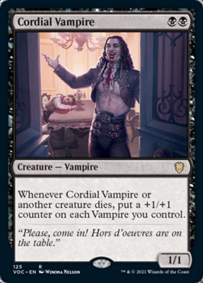 Cordial Vampire [Innistrad: Crimson Vow Commander] | Card Merchant Takapuna