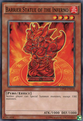 Barrier Statue of the Inferno [OP04-EN018] Common | Card Merchant Takapuna