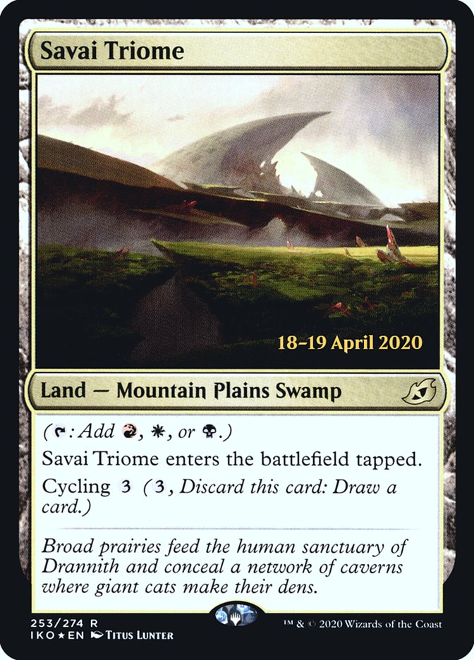 Savai Triome [Ikoria: Lair of Behemoths Prerelease Promos] | Card Merchant Takapuna