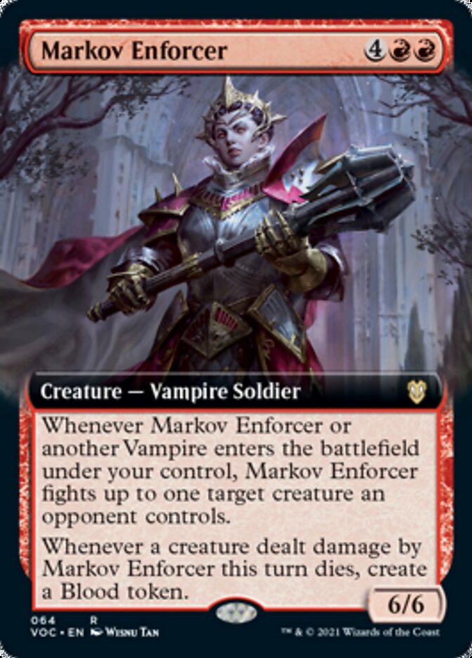 Markov Enforcer (Extended Art) [Innistrad: Crimson Vow Commander] | Card Merchant Takapuna