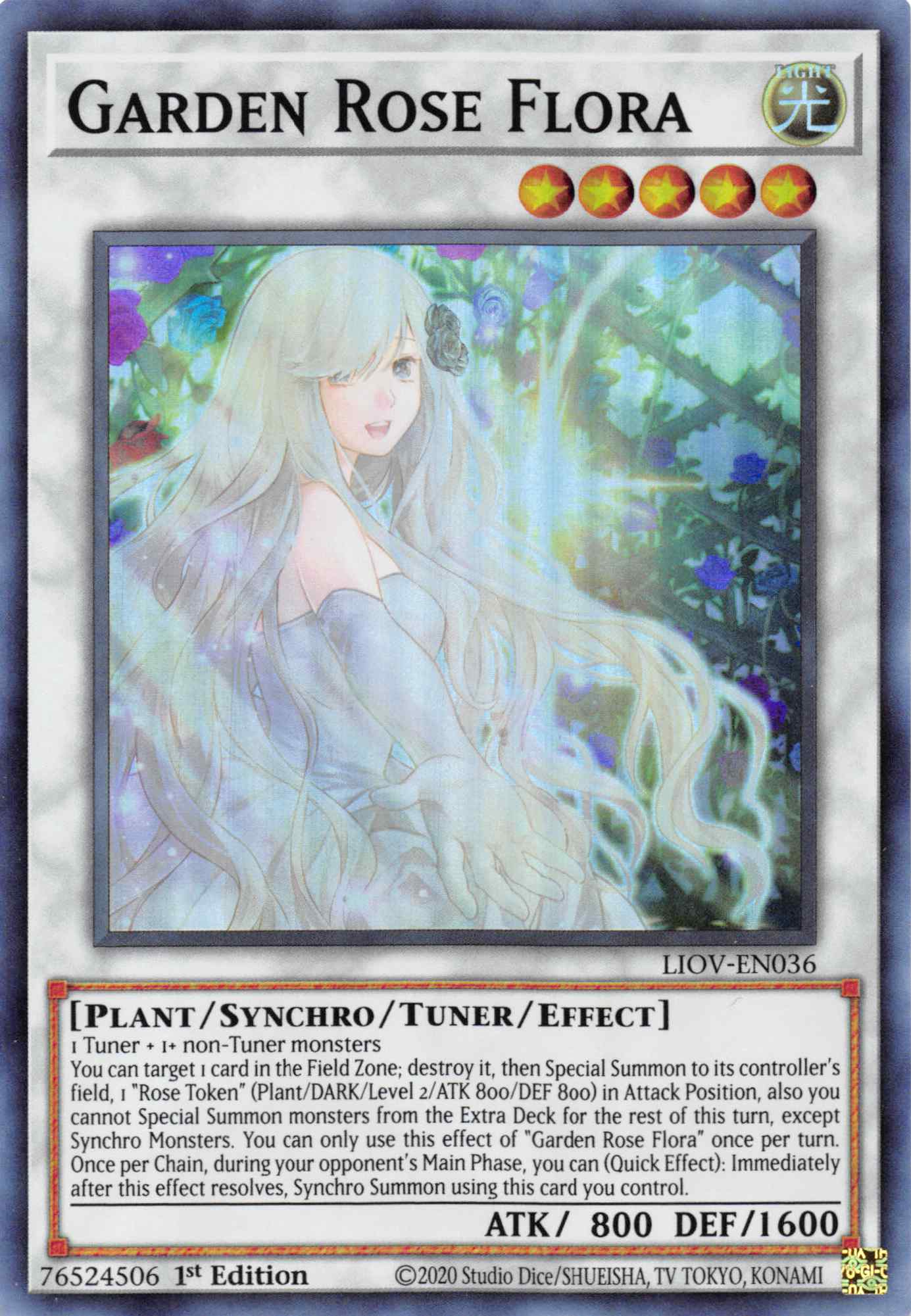 Garden Rose Flora [LIOV-EN036] Super Rare | Card Merchant Takapuna