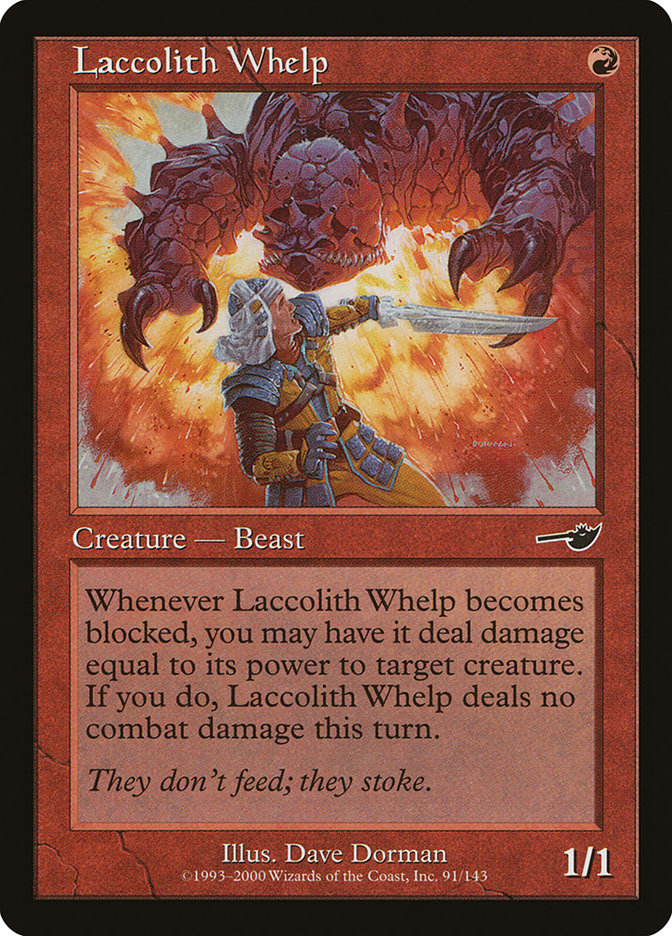 Laccolith Whelp [Nemesis] | Card Merchant Takapuna