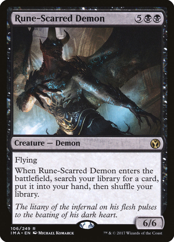 Rune-Scarred Demon [Iconic Masters] | Card Merchant Takapuna