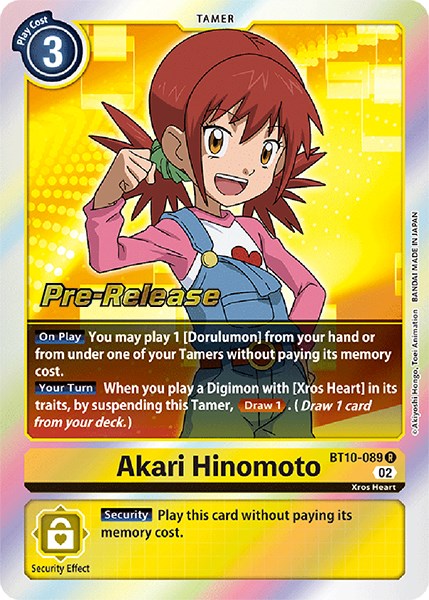 Akari Hinomoto [BT10-089] [Xros Encounter Pre-Release Cards] | Card Merchant Takapuna