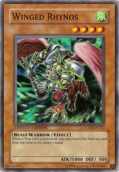 Winged Rhynos [FOTB-ENSE2] Super Rare | Card Merchant Takapuna