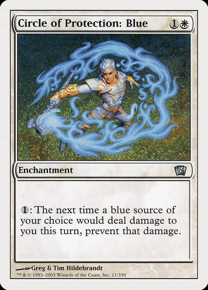 Circle of Protection: Blue [Eighth Edition] | Card Merchant Takapuna