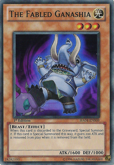 The Fabled Ganashia [HA04-EN009] Super Rare | Card Merchant Takapuna