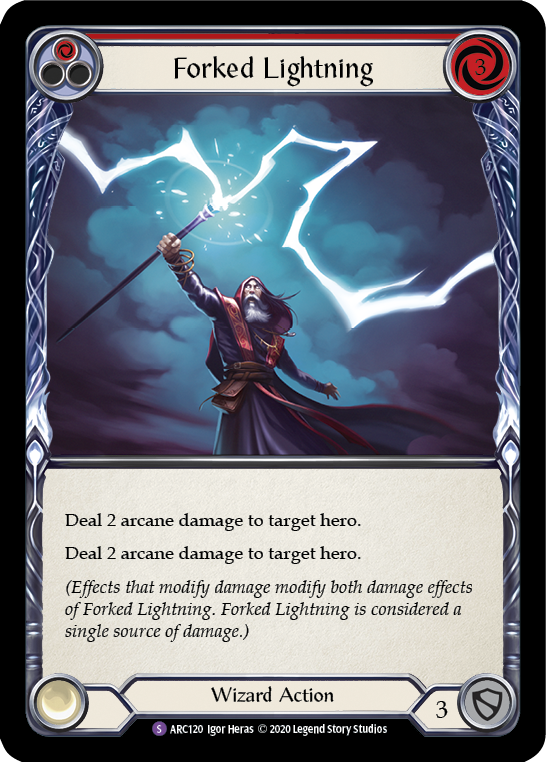 Forked Lightning [U-ARC120] (Arcane Rising Unlimited)  Unlimited Normal | Card Merchant Takapuna