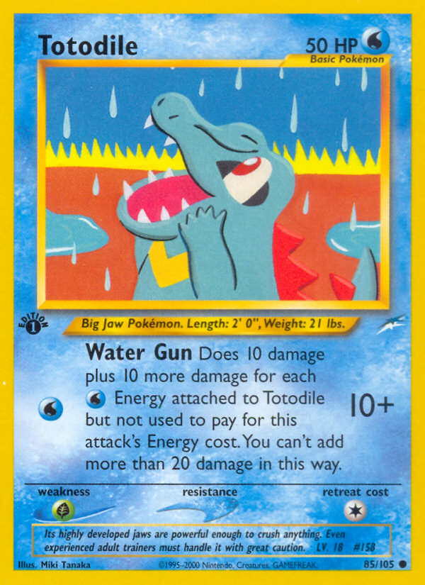 Totodile (85/105) [Neo Destiny 1st Edition] | Card Merchant Takapuna