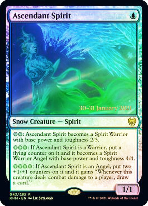 Ascendant Spirit [Kaldheim Prerelease Promos] | Card Merchant Takapuna