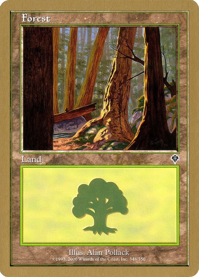 Forest (jt348a) (Jan Tomcani) [World Championship Decks 2001] | Card Merchant Takapuna