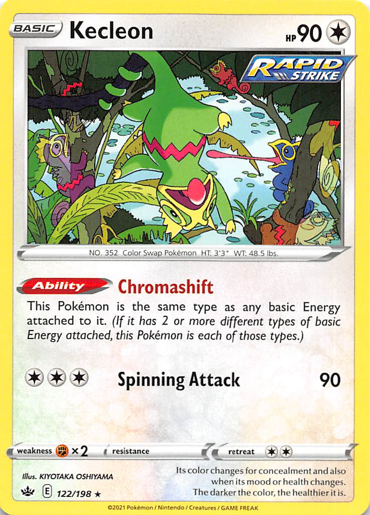 Kecleon (122/198) [Sword & Shield: Chilling Reign] | Card Merchant Takapuna