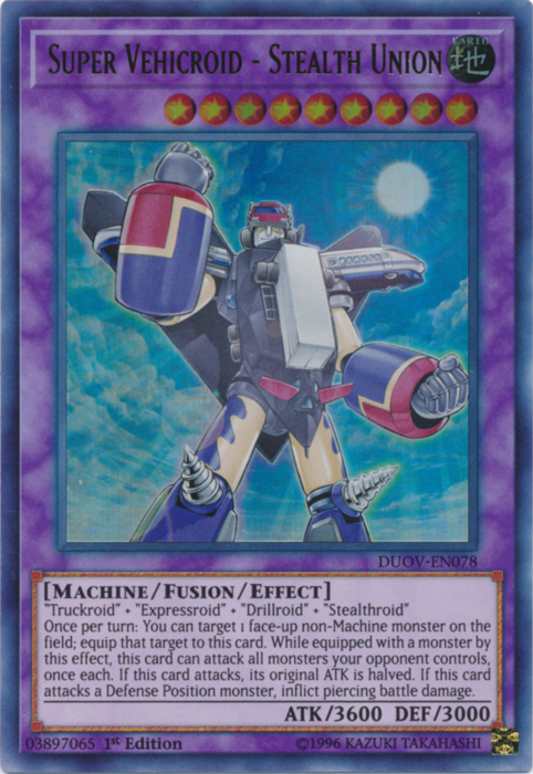 Super Vehicroid - Stealth Union [DUOV-EN078] Ultra Rare | Card Merchant Takapuna