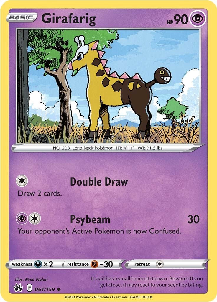 Girafarig (061/159) [Sword & Shield: Crown Zenith] | Card Merchant Takapuna