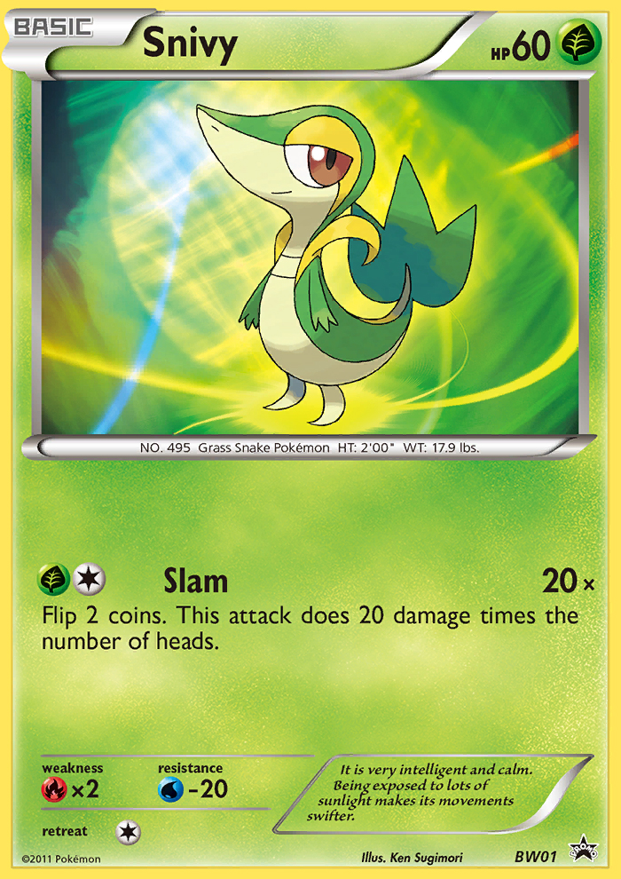 Snivy (BW01) [Black & White: Black Star Promos] | Card Merchant Takapuna