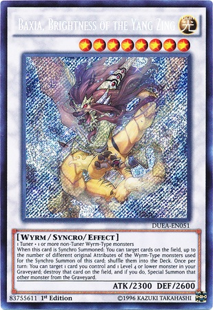 Baxia, Brightness of the Yang Zing [DUEA-EN051] Secret Rare | Card Merchant Takapuna