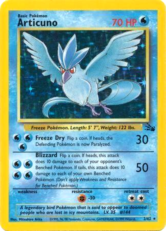 Articuno (2/62) [Fossil Unlimited] | Card Merchant Takapuna