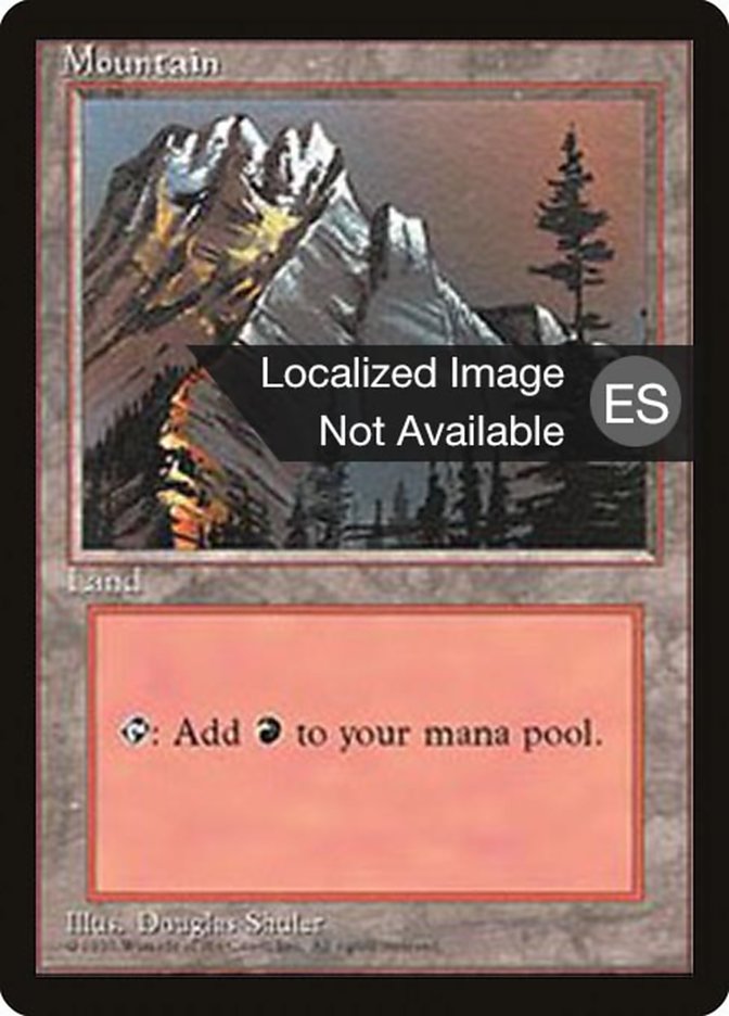 Mountain (A) [Fourth Edition (Foreign Black Border)] | Card Merchant Takapuna