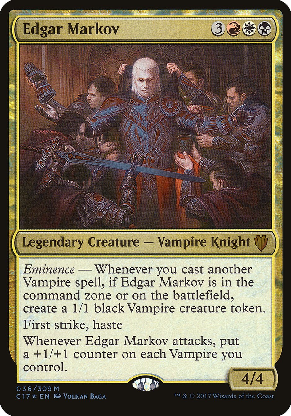 Edgar Markov (Oversized) [Commander 2017 Oversized] | Card Merchant Takapuna