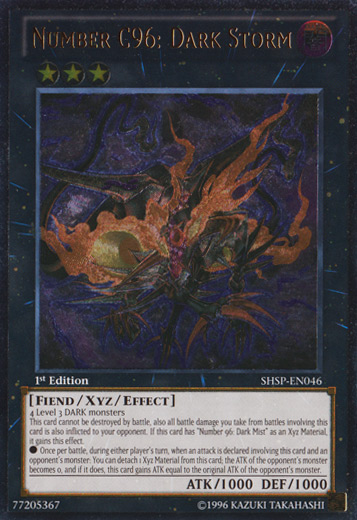 Number C96: Dark Storm (UTR) [SHSP-EN046] Ultimate Rare | Card Merchant Takapuna