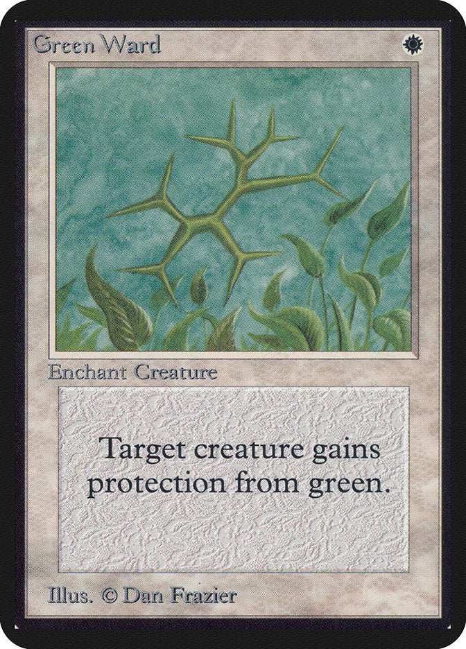 Green Ward [Alpha Edition] | Card Merchant Takapuna