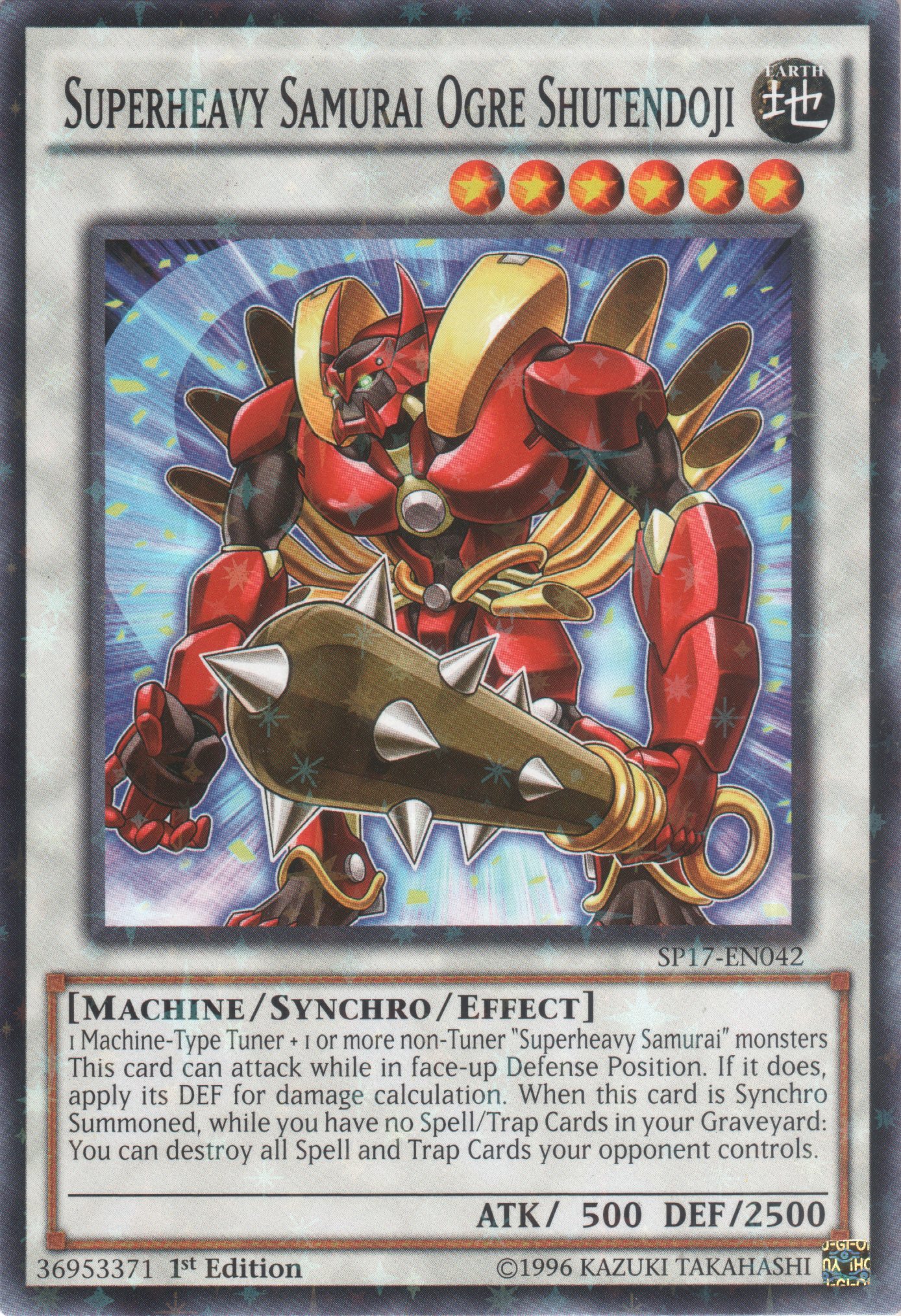 Superheavy Samurai Ogre Shutendoji [SP17-EN042] Starfoil Rare | Card Merchant Takapuna