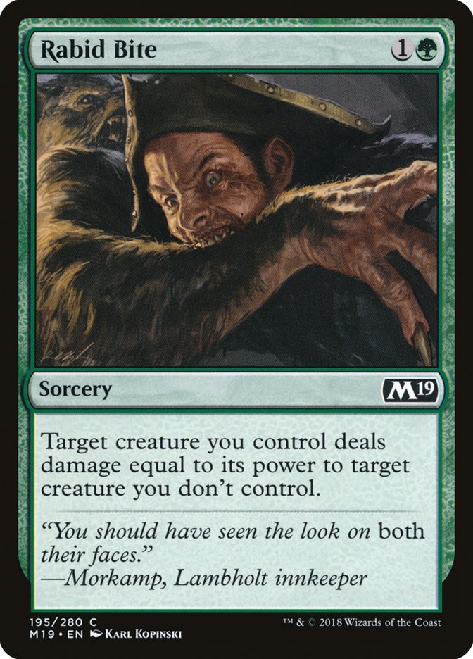 Rabid Bite [Core Set 2019] | Card Merchant Takapuna