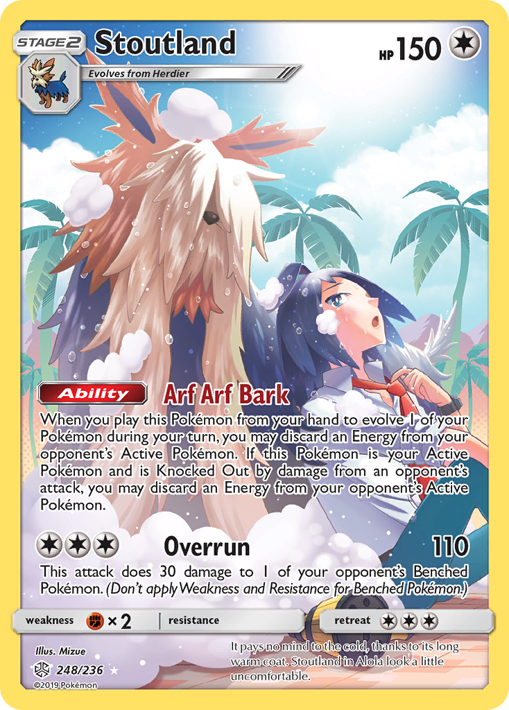 Stoutland (248/236) [Sun & Moon: Cosmic Eclipse] | Card Merchant Takapuna