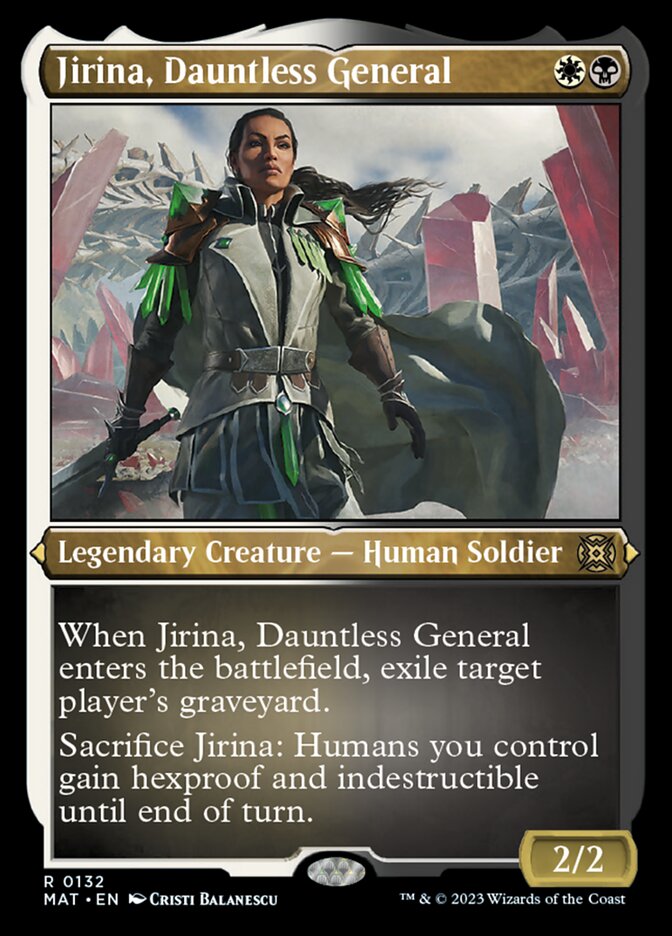 Jirina, Dauntless General (Foil Etched) [March of the Machine: The Aftermath] | Card Merchant Takapuna