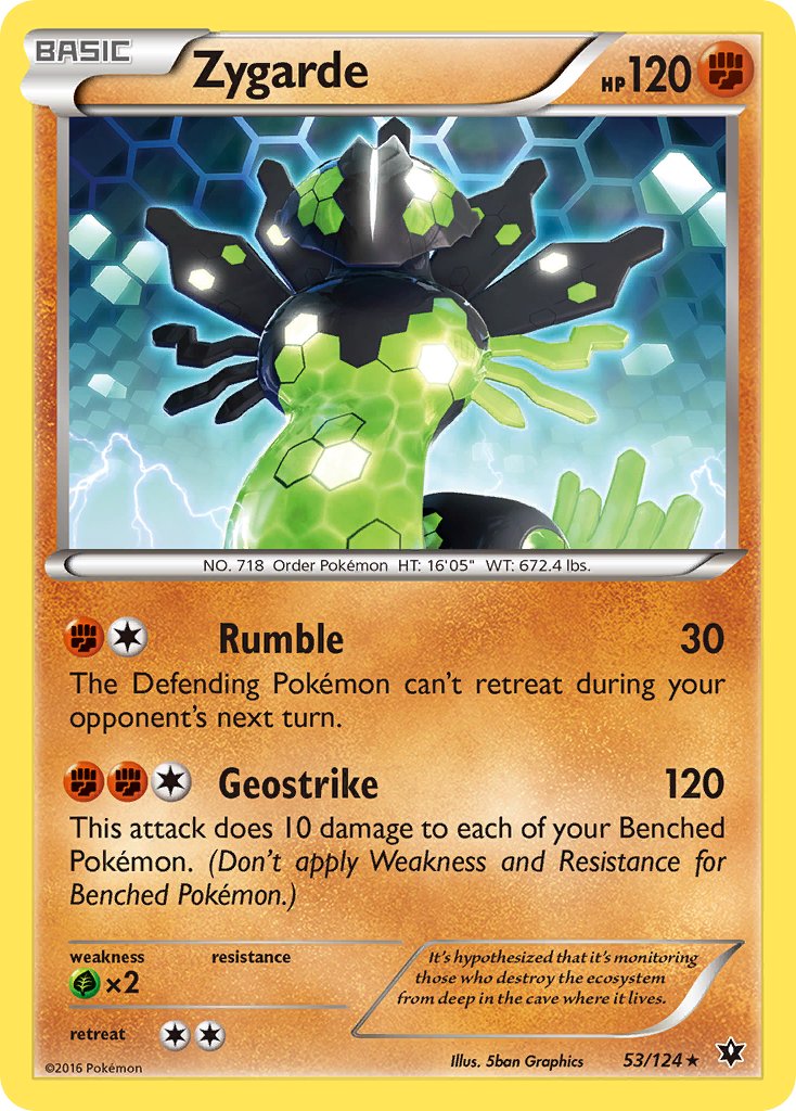 Zygarde (53/124) (Theme Deck Exclusive) [XY: Fates Collide] | Card Merchant Takapuna