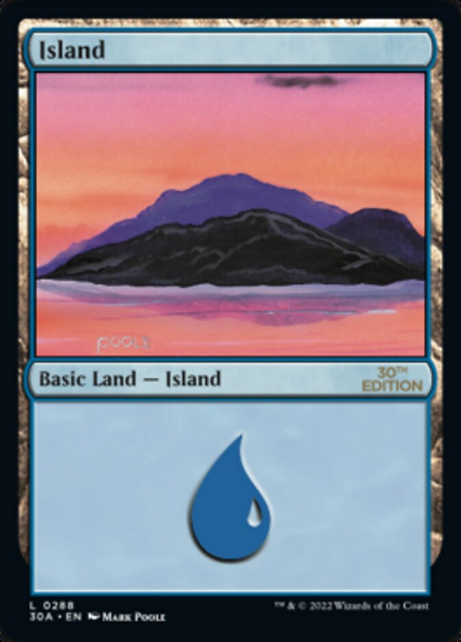 Island (288) [30th Anniversary Edition] | Card Merchant Takapuna