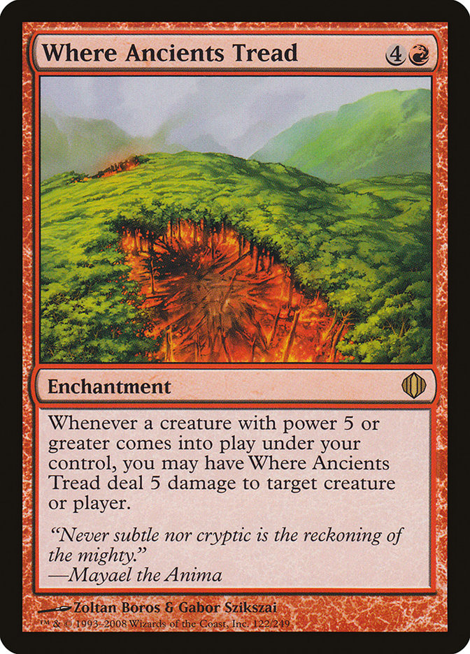 Where Ancients Tread [Shards of Alara] | Card Merchant Takapuna