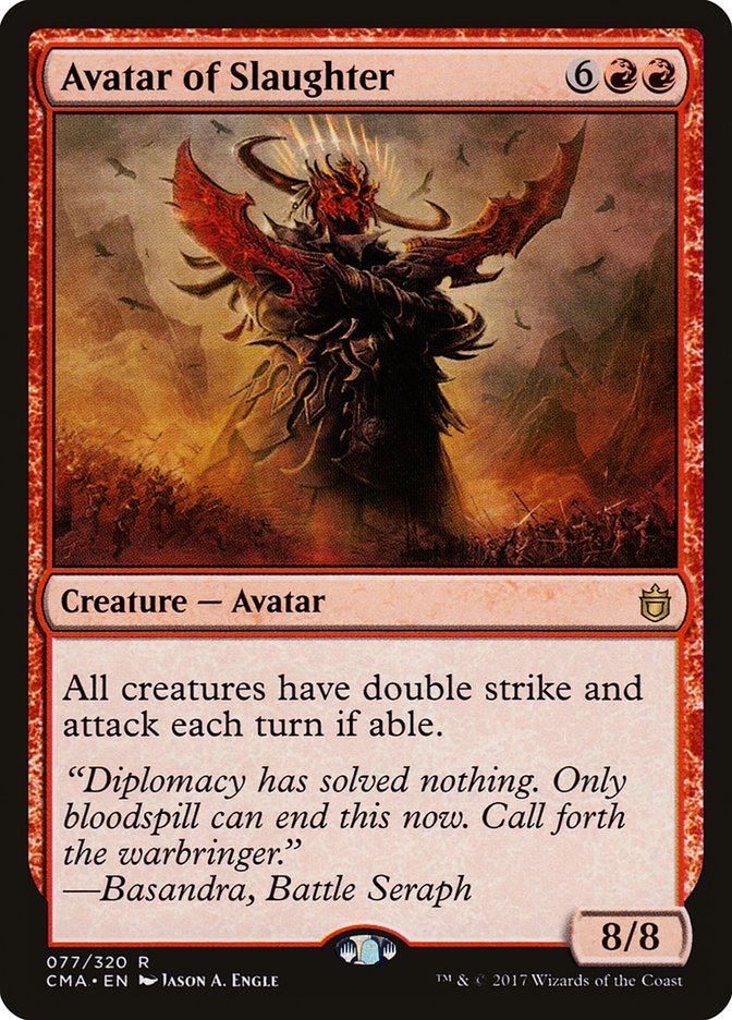 Avatar of Slaughter [Commander Anthology] | Card Merchant Takapuna