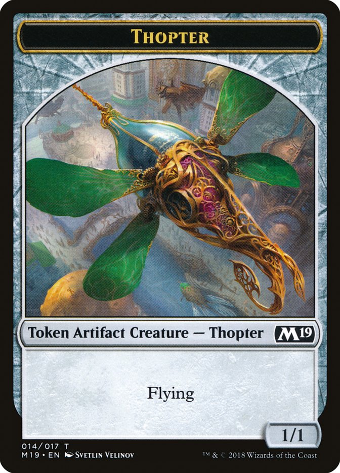 Goblin // Thopter Double-Sided Token (Game Night) [Core Set 2019 Tokens] | Card Merchant Takapuna