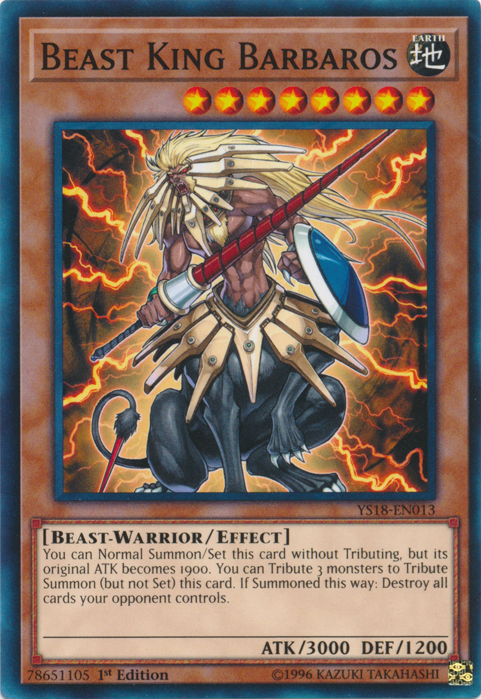 Beast King Barbaros [YS18-EN013] Common | Card Merchant Takapuna