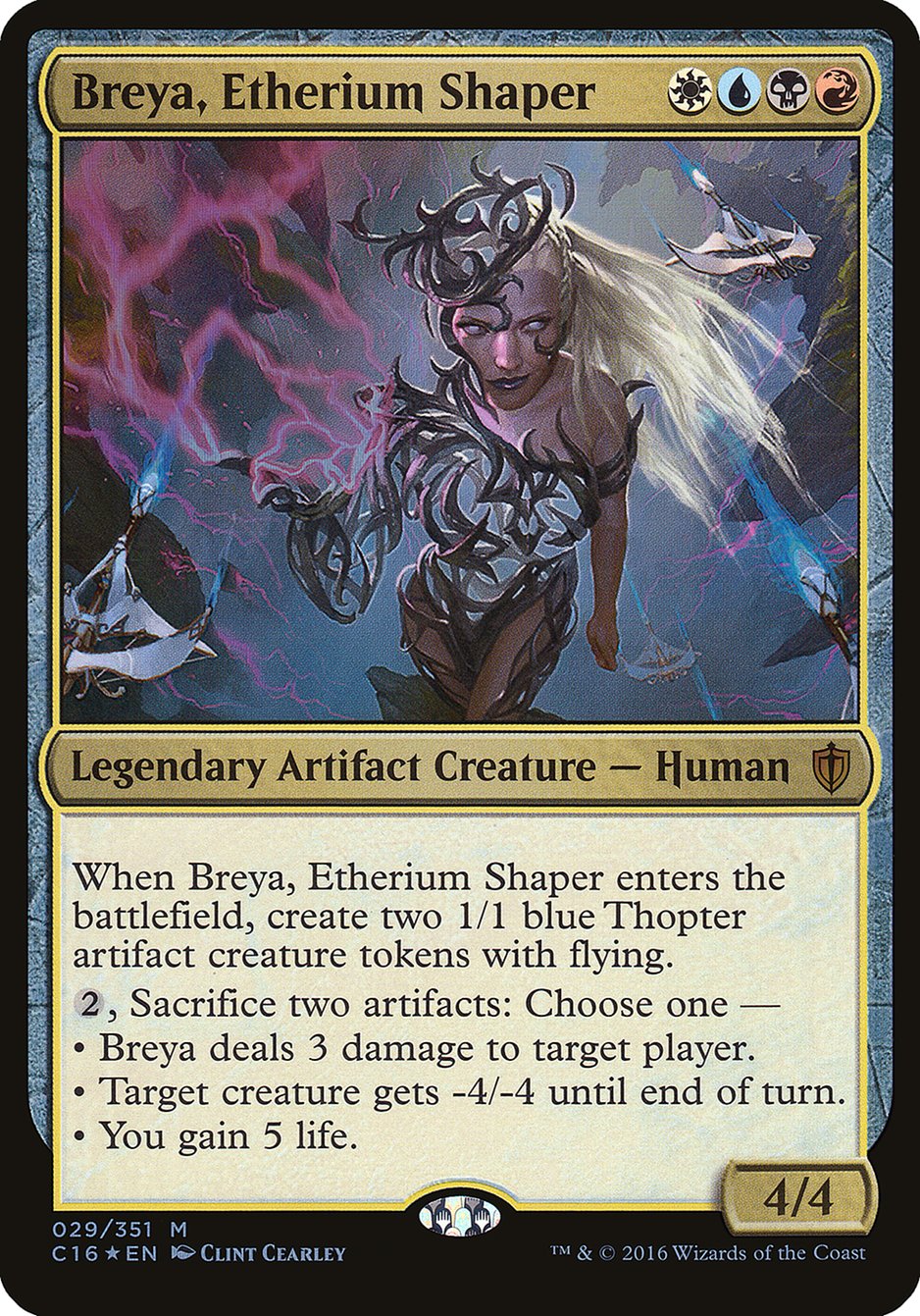 Breya, Etherium Shaper (Oversized) [Commander 2016 Oversized] | Card Merchant Takapuna