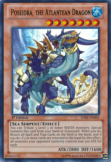 Poseidra, the Atlantean Dragon [SDRE-EN001] Ultra Rare | Card Merchant Takapuna