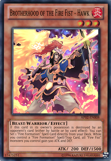 Brotherhood of the Fire Fist - Hawk [AP02-EN008] Super Rare | Card Merchant Takapuna