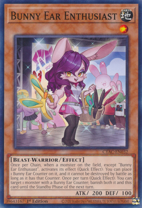 Bunny Ear Enthusiast [CYAC-EN032] Common | Card Merchant Takapuna