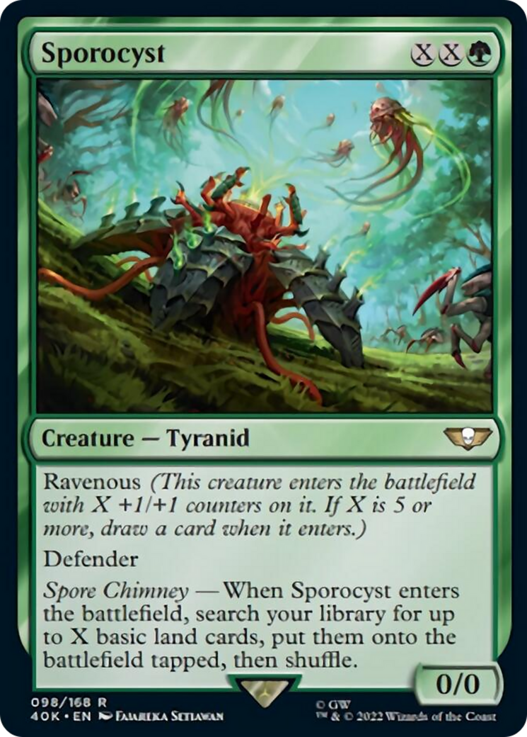 Sporocyst (Surge Foil) [Warhammer 40,000] | Card Merchant Takapuna