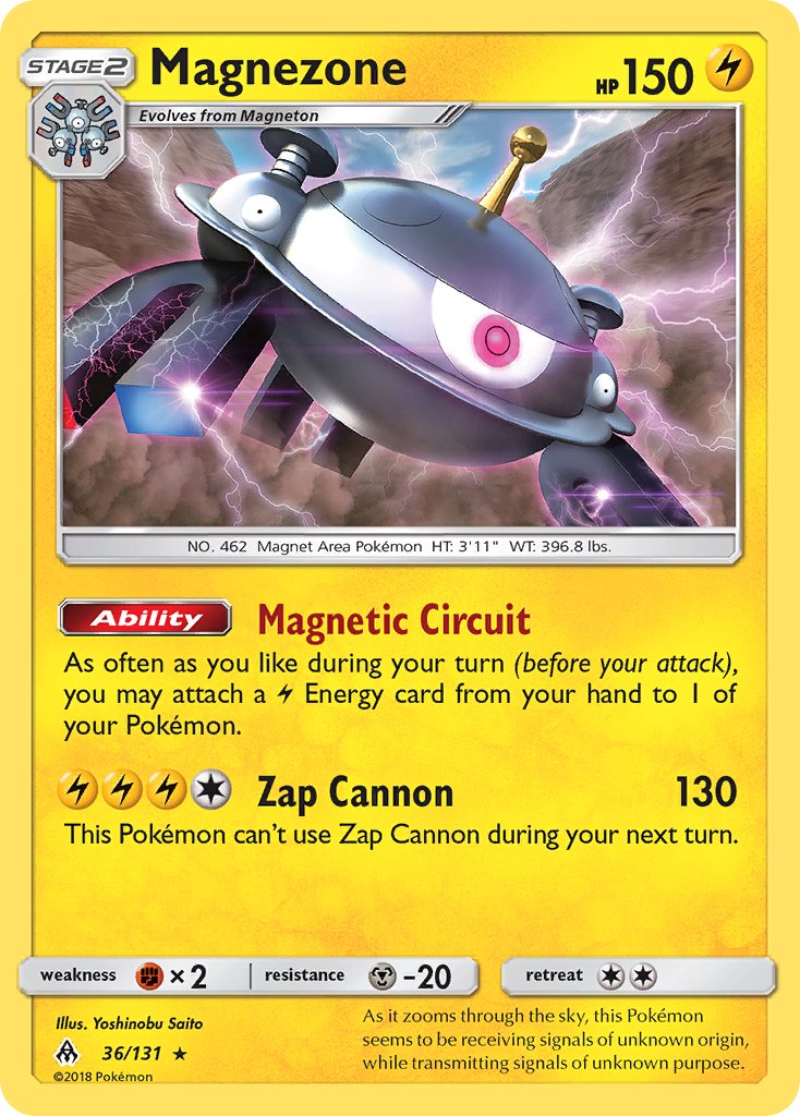 Magnezone (36/131) (Prerelease Kit Exclusive) (Theme Deck Exclusive) [Sun & Moon: Forbidden Light] | Card Merchant Takapuna