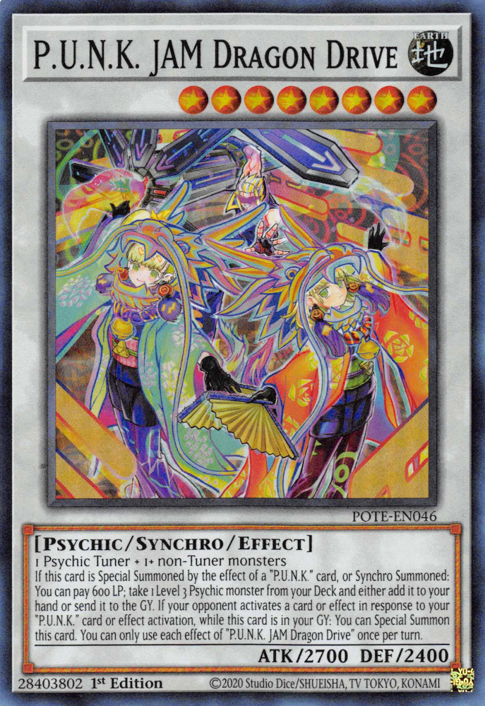 P.U.N.K. JAM Dragon Drive [POTE-EN046] Super Rare | Card Merchant Takapuna