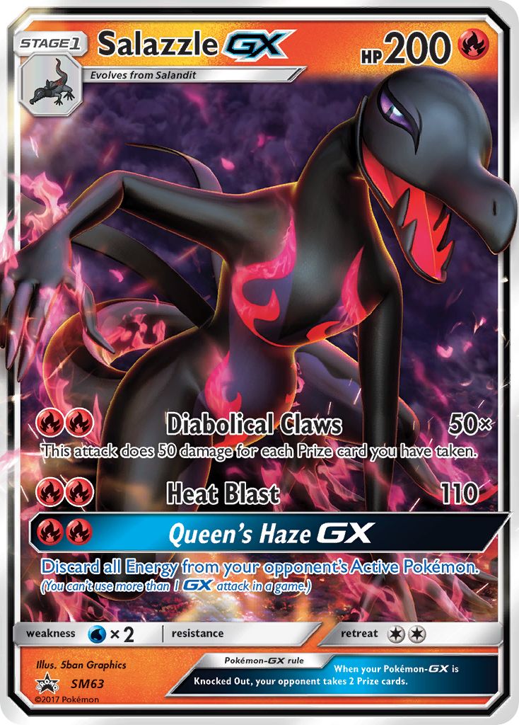 Salazzle GX (SM63) [Sun & Moon: Black Star Promos] | Card Merchant Takapuna