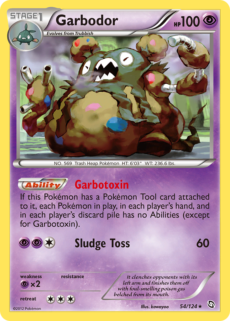 Garbodor (54/124) [Black & White: Dragons Exalted] | Card Merchant Takapuna